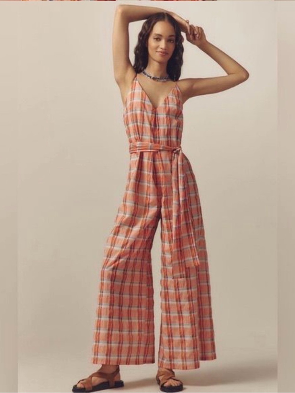 Anthropologie Corey Lynn Calter V-Neck Waistless Jumpsuit NWOT Small MSRP $228